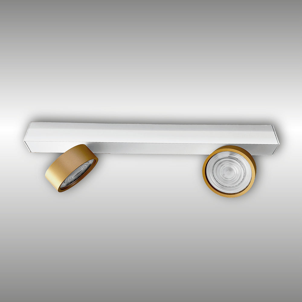 Projecteur à deux lumières Swing monté en surface