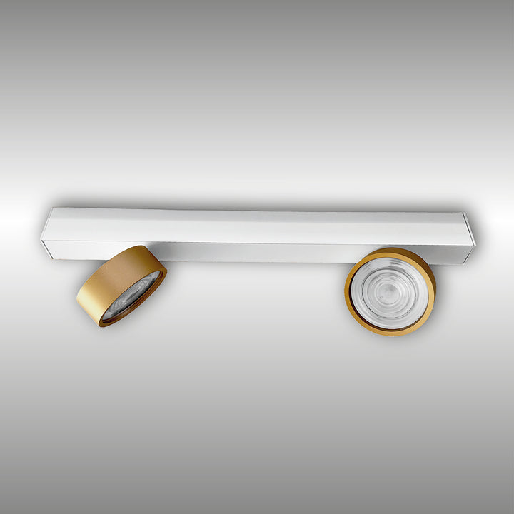 Projecteur à deux lumières Swing monté en surface