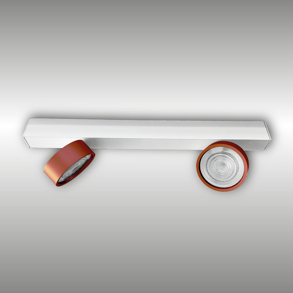 Projecteur à deux lumières Swing monté en surface