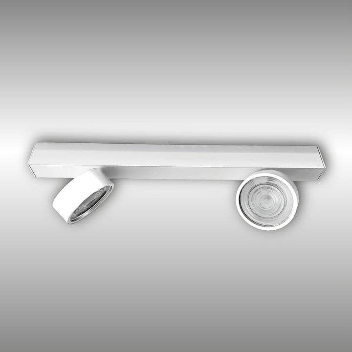 Projecteur à deux lumières Swing monté en surface