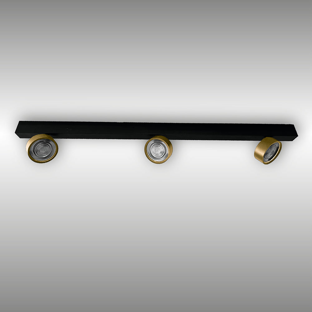 Projecteur à trois lumières Swing monté en surface