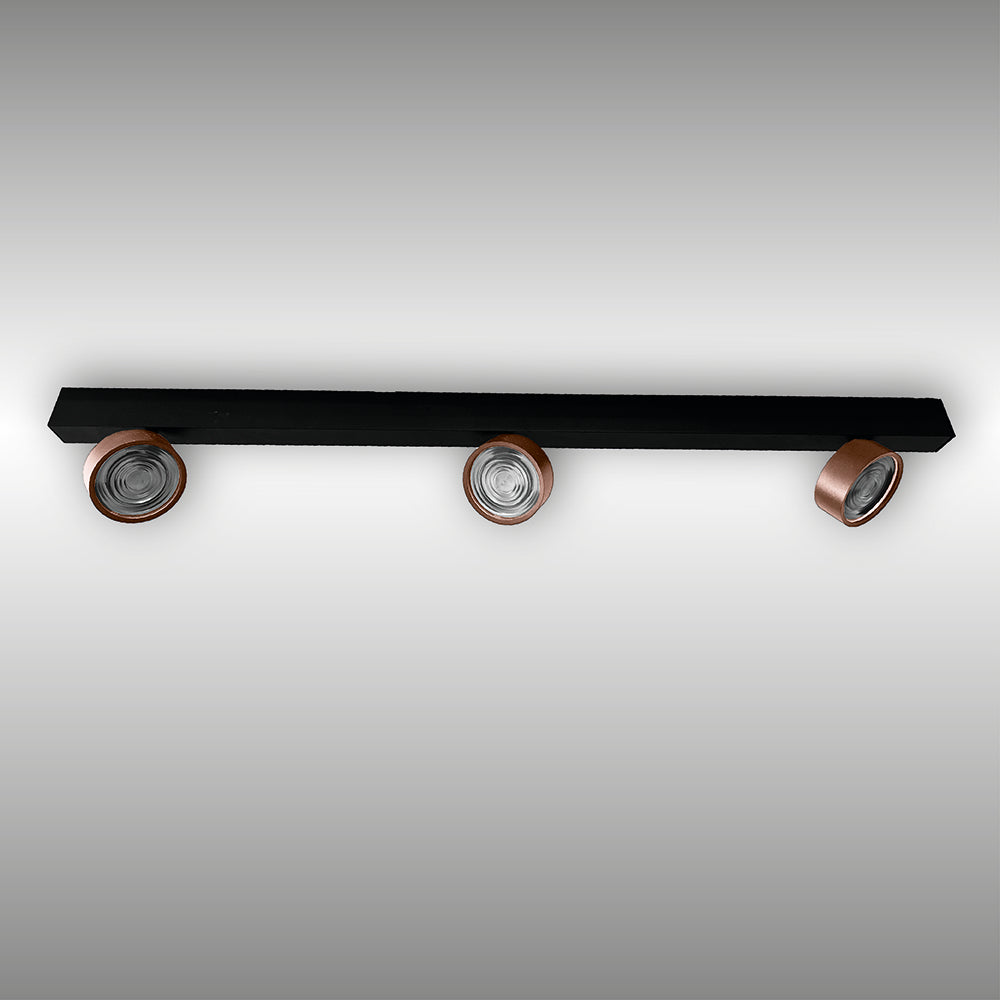 Projecteur à trois lumières Swing monté en surface