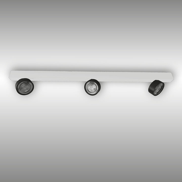 Projecteur à trois lumières Swing monté en surface