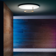 Icone, Deckenleuchte Vera, Weiss-Messing 66cm, hochwertige Lichtlösung