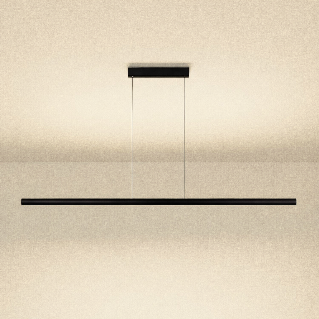 Holtkötter, Pendelleuchte Viona Mueta, 163cm Schwarz, moderne Pendelleuchte