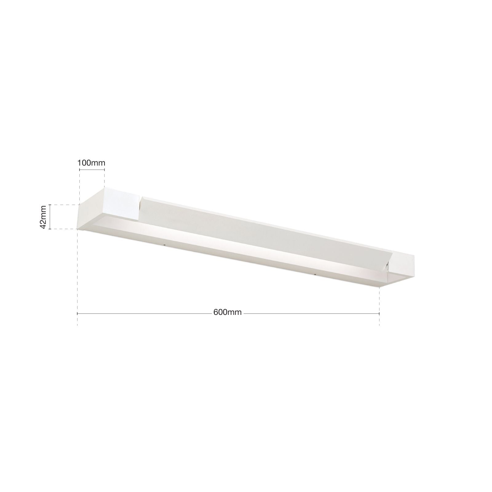 Orion, LED Wandleuchte Marilyn, 60cm Skizze, technische Lichtplanung