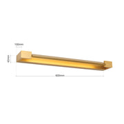 Orion, LED Wandleuchte Marilyn, 60cm Gold Skizze, technische Lichtplanung