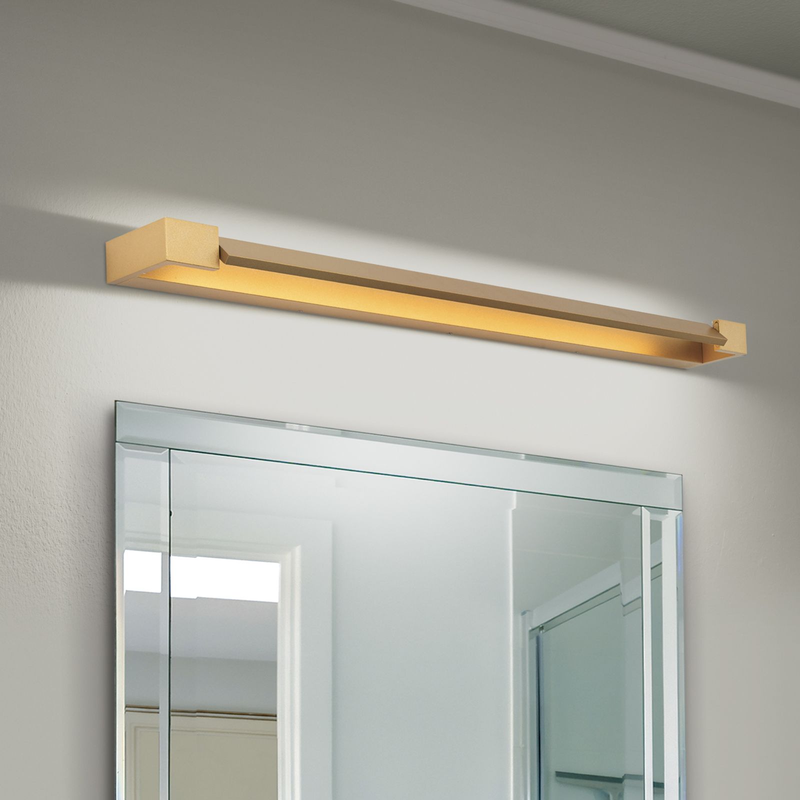 Orion, LED Wandleuchte Marilyn, 90cm Gold, moderne Raumbeleuchtung