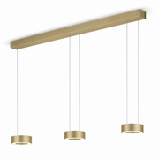 GKS Knapstein, Pendelleuchte Zera, Sand 3-flammig lang, moderne LED Beleuchtung