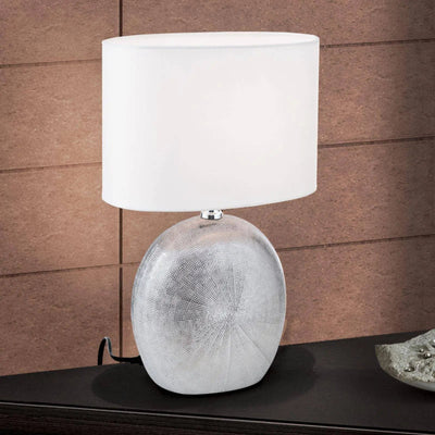 Ethno table lamp, titanium, medium 
