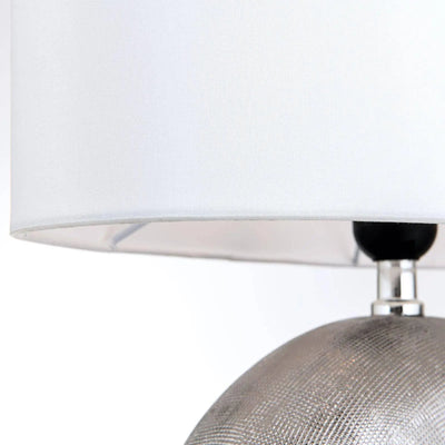 Ethno table lamp, titanium, medium 