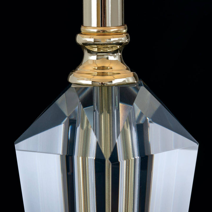 Lampe à poser VERONIQUE carrée, crème/or