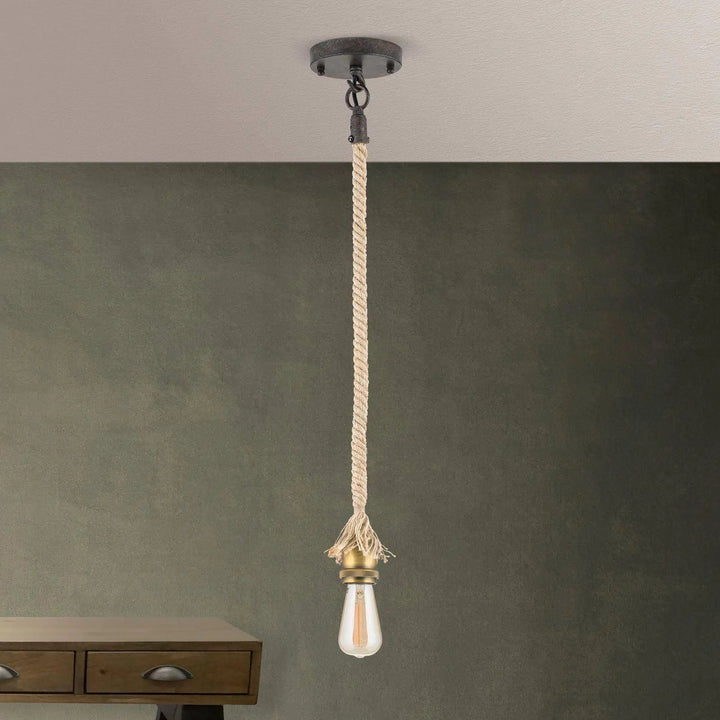 Vintage Hängeleuchte BASSENA 1 flg.