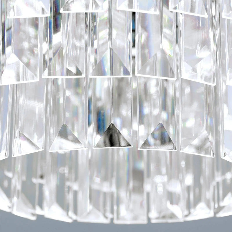 Plafonnier LED PRISM, chromé, Ø 35cm