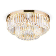 Orion, LED Deckenleuchte Prism, 24 Karat vergoldet, hochwertige Deckenleuchte