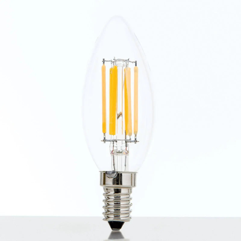Bougie LED, E14, 4,5 watts, transparente