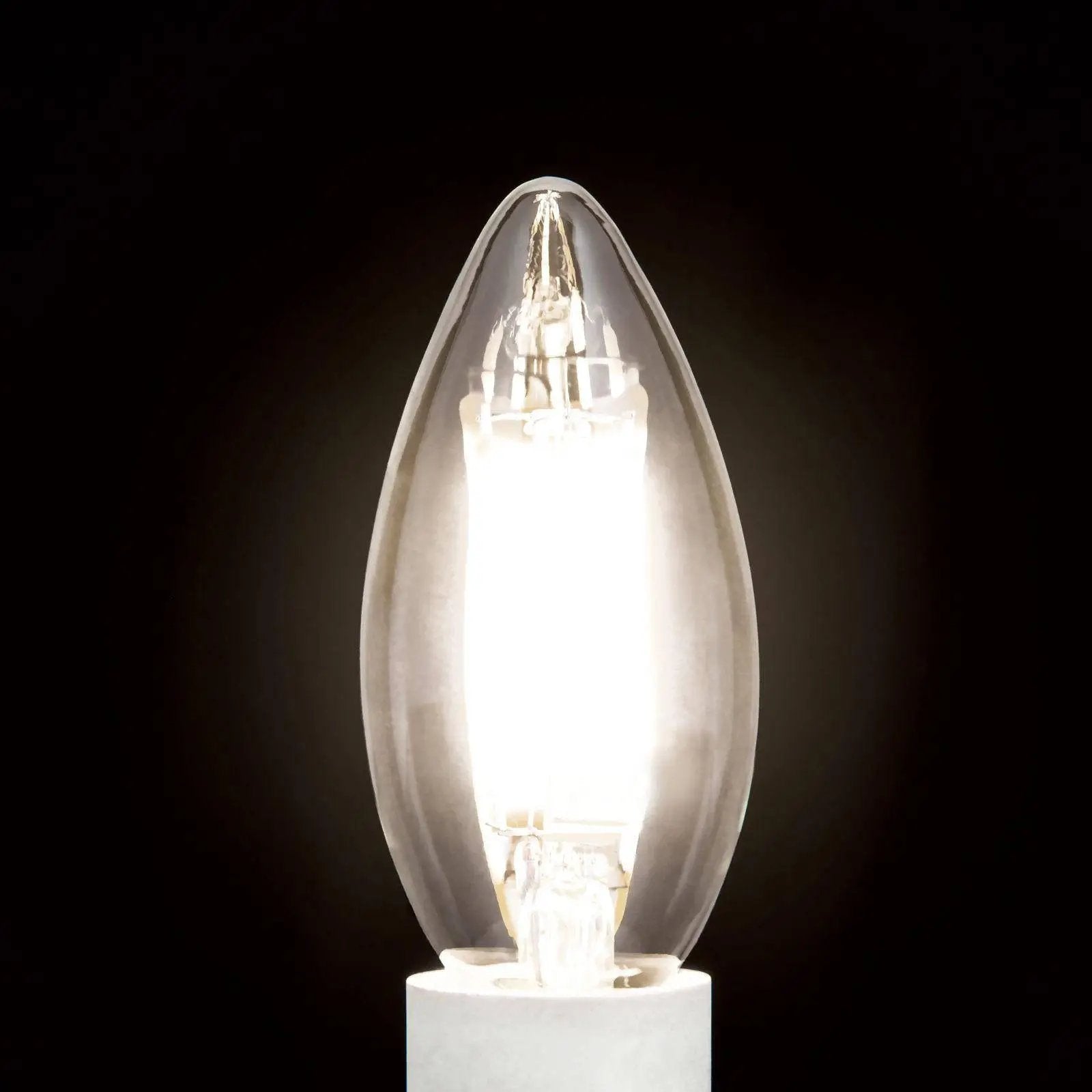 Orion, LED Kerze E14 klar, Verpackung, energiesparendes Leuchtmittel