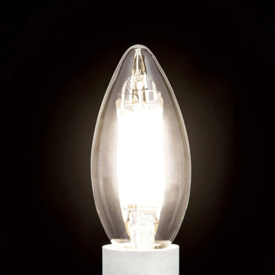 Bougie LED, E14, 4,5 watts, transparente