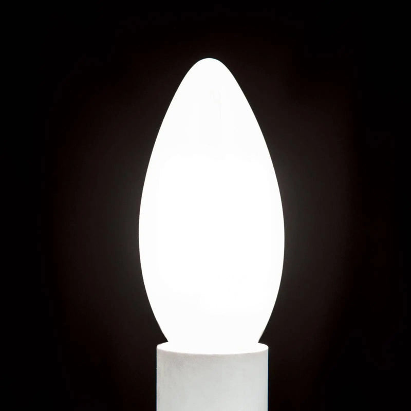 LED candle, E14, 4.5 watts, matt