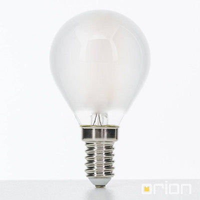 LED drop shape, E14, 4.5 watts, matt