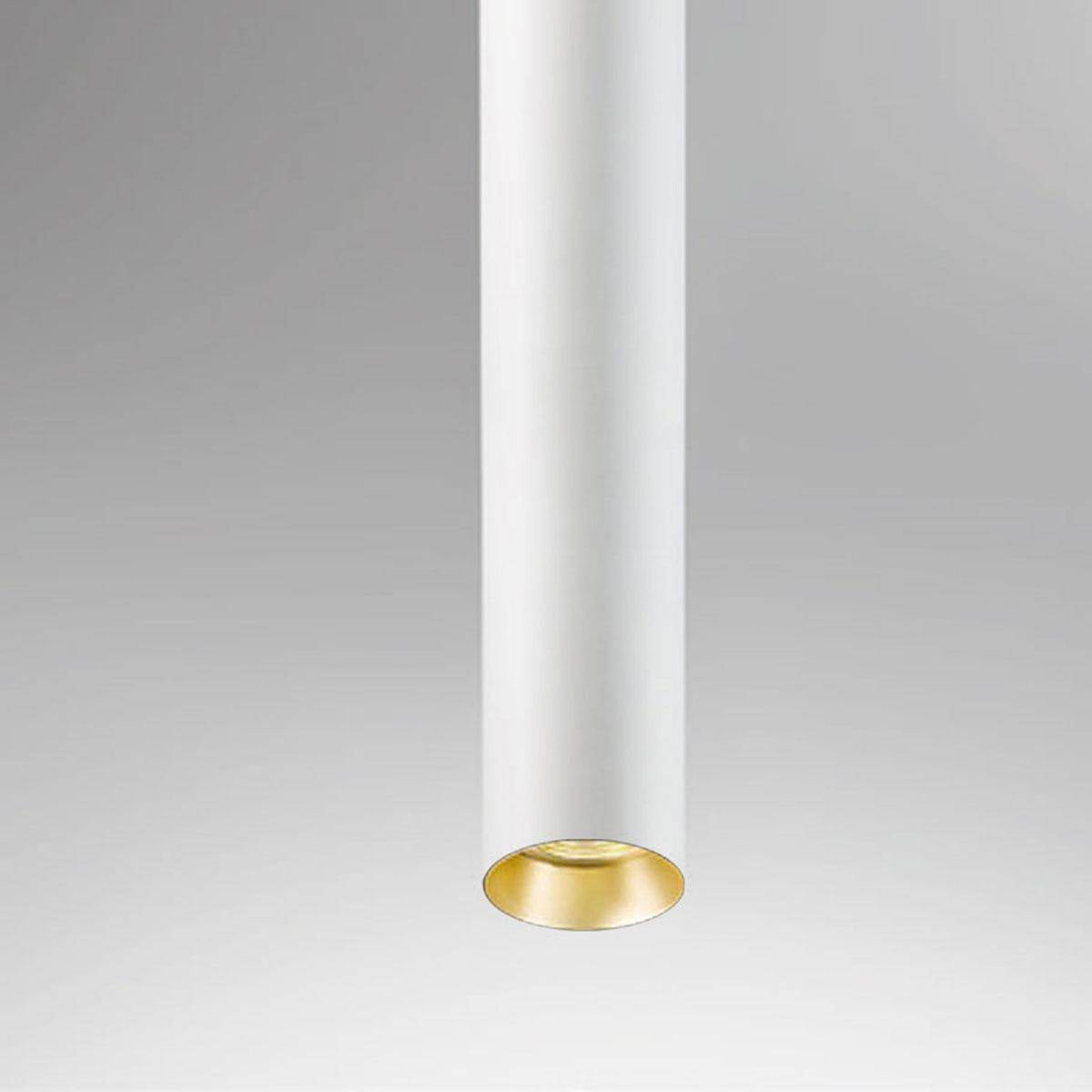 DLS Lighting, Deckenleuchte Bali, Weiss-Gold, Produktbild lang
