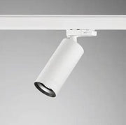 DLS Lighting, 3-Phasen-Stromschienenstrahler Reed, Weiss-Schwarz, stilvolle Lichtlösung