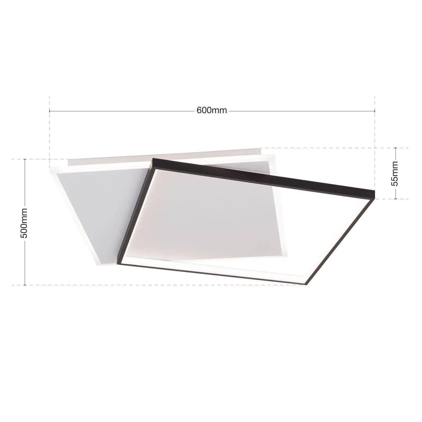 Orion, LED-Deckenleuchte Emanuel, Skizze, technische Lichtplanung
