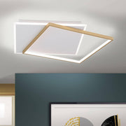 Orion, LED-Deckenleuchte Emanuel, Weiss-Gold, stilvolle Deckenbeleuchtung