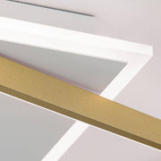 Orion, LED-Deckenleuchte Emanuel, Weiss-Gold Detail, hochwertige Lichtlösung