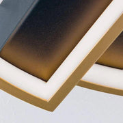Orion, LED-Deckenleuchte Olga, Schwarz-Gold Raumbild, moderne Raumbeleuchtung