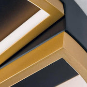 Orion, LED-Deckenleuchte Olga, Schwarz-Gold Detail, moderne Lichtlösung