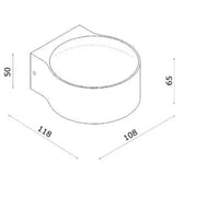 Sonluce, Wandleuchte Mia, Zeichnung, technische Lichtplanung