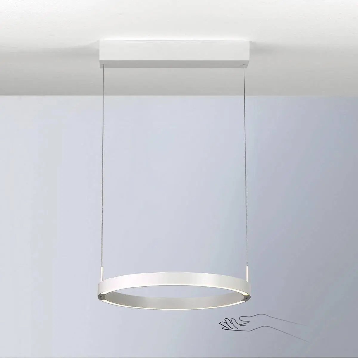 Bopp, Aura Pendelleuchte, Aluminium, moderne Wohnraumbeleuchtung