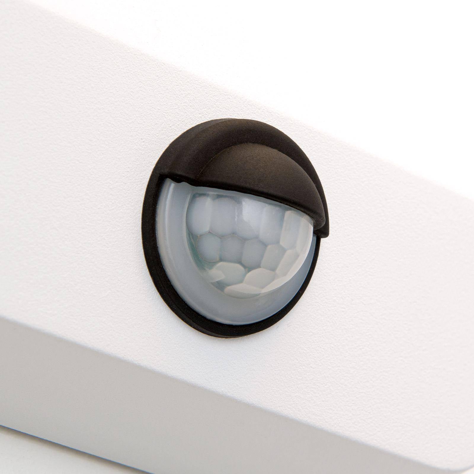 Orion, LED-Außenleuchte Hendryk, Weiss Sensor, hochwertige Wandbeleuchtung