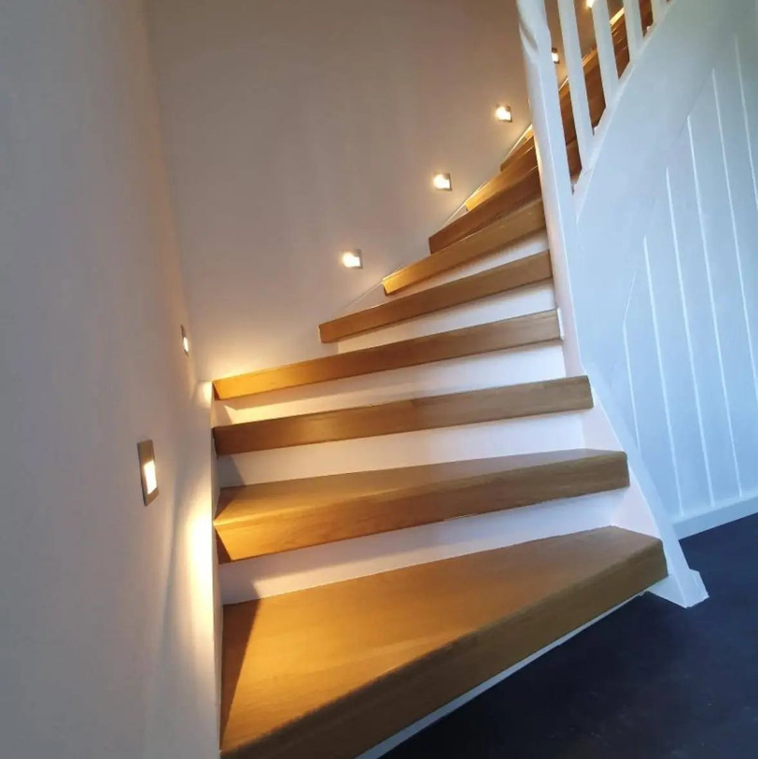 Recessed wall spotlight Rene, aluminium