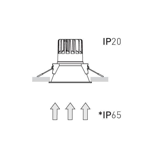 Arkoslight, IP65 Zubehör für Einbaustrahler Swap, Produktbild, Einbaustrahler Zubehör