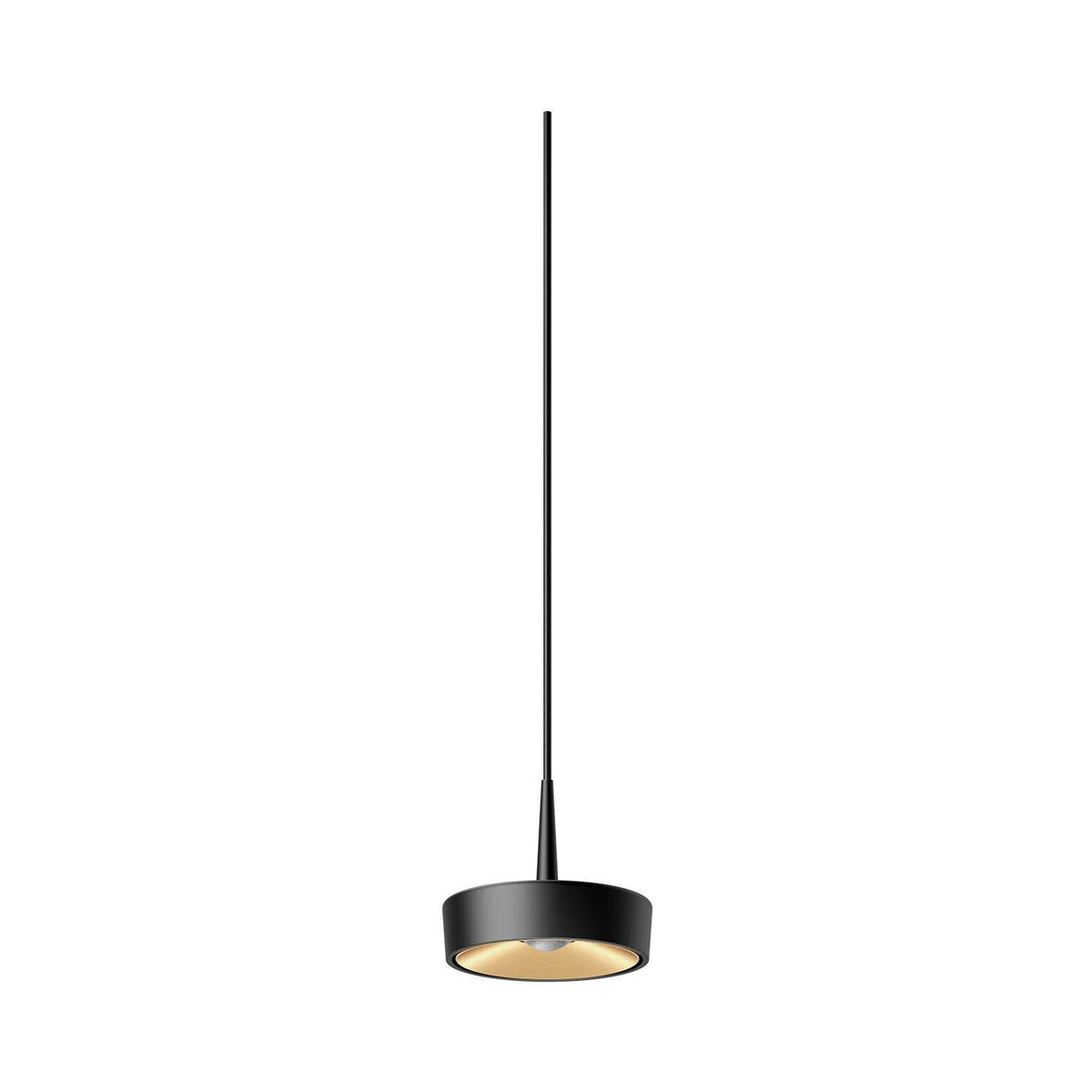 Ribag, KIVO Pendelleuchte 140mm AC, Schwarz Champagner, moderne Esstischbeleuchtung