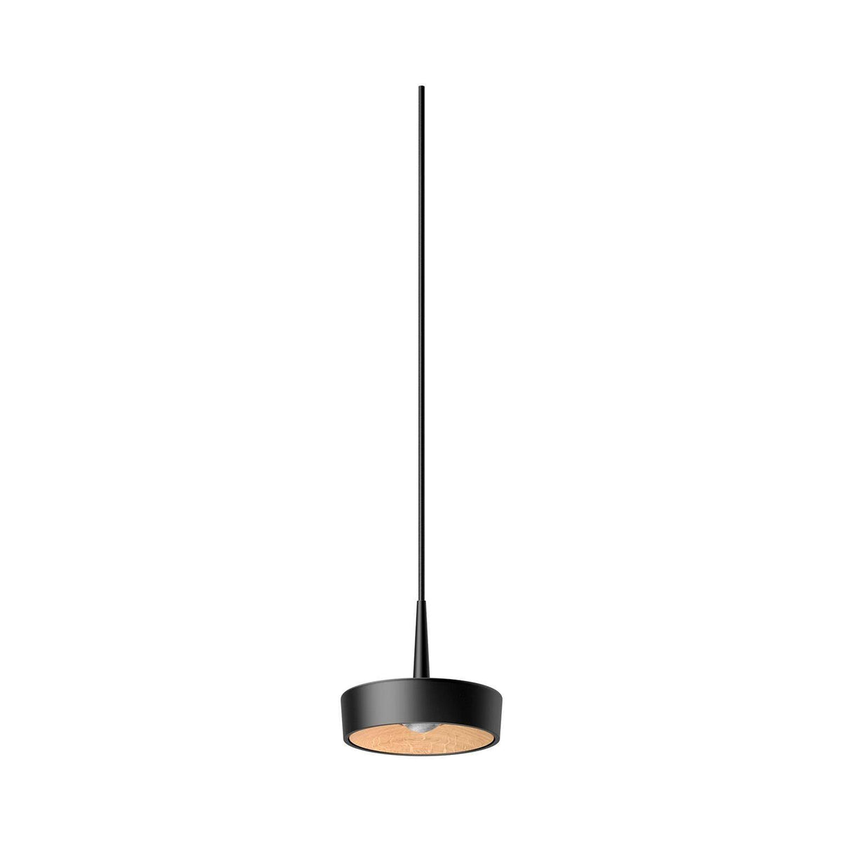 Ribag, KIVO Pendelleuchte 140mm AC, Schwarz Eiche, wohnliche Pendelleuchte