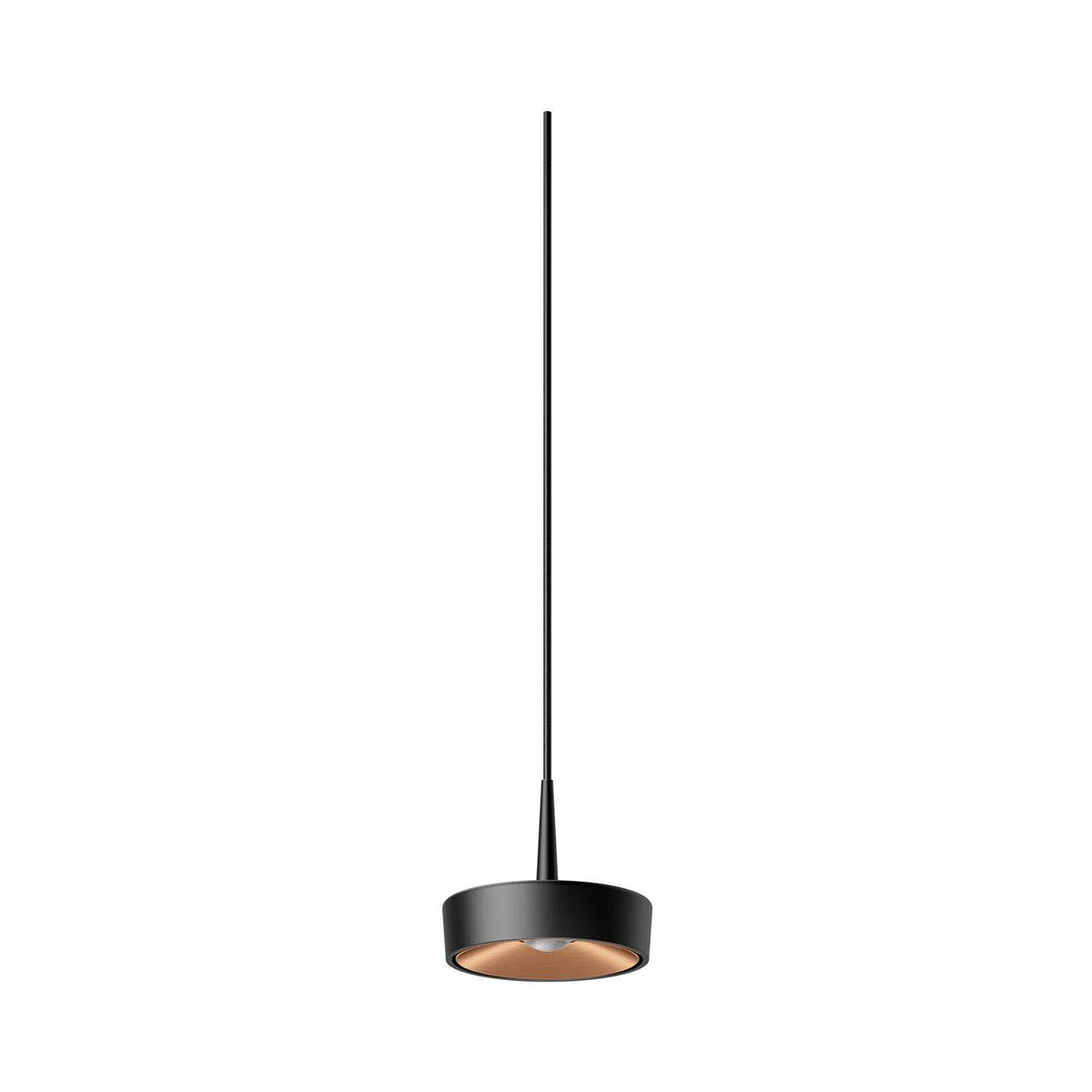 Ribag, KIVO Pendelleuchte 140mm AC, Schwarz Goldbraun Detail, stilvolle Pendelleuchte