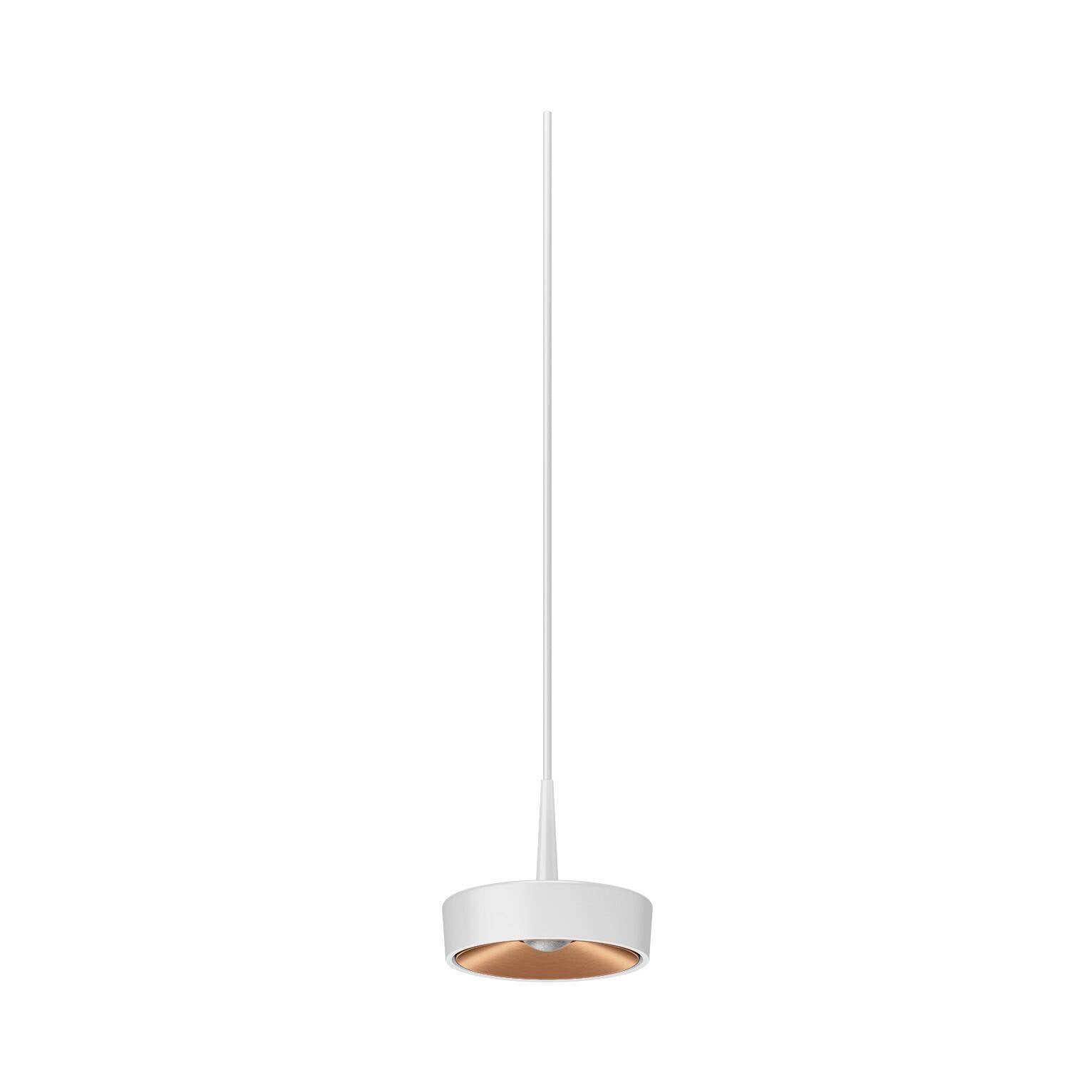 Ribag, KIVO Pendelleuchte 140mm AC, Weiss Goldbraun Detail, moderne Esstischbeleuchtung