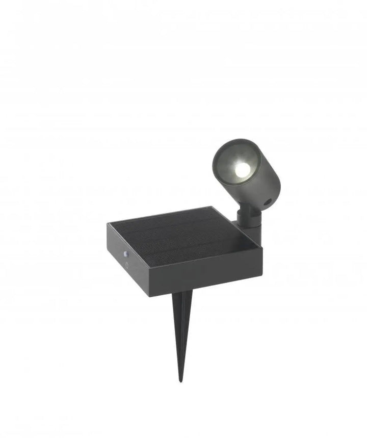 Lampe solaire sur piquet, anthracite