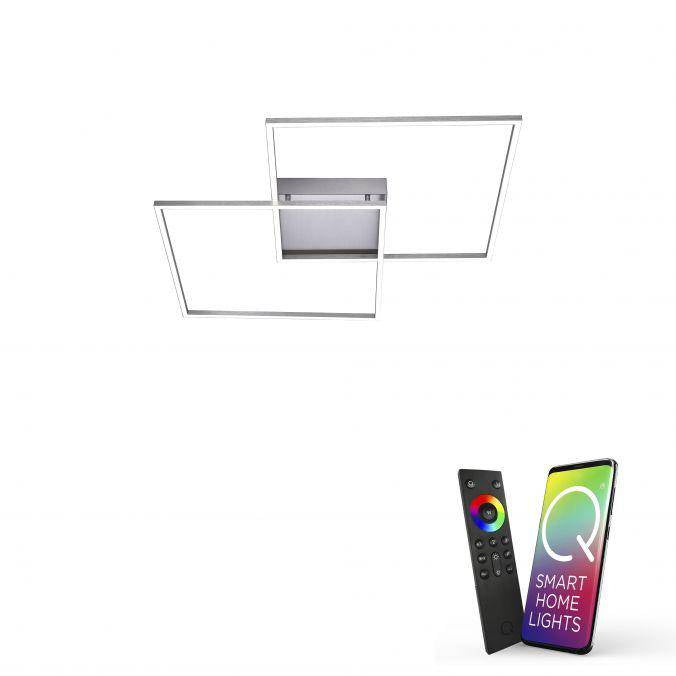 LED-Deckenleuchte Smart CCT-Farbtemperatursteuerung, 67,7x67,7cm
