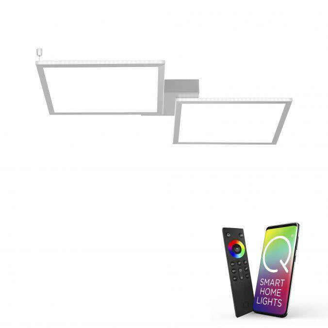 Plafonnier LED Contrôle de la température de couleur Smart CCT, 74x60cm