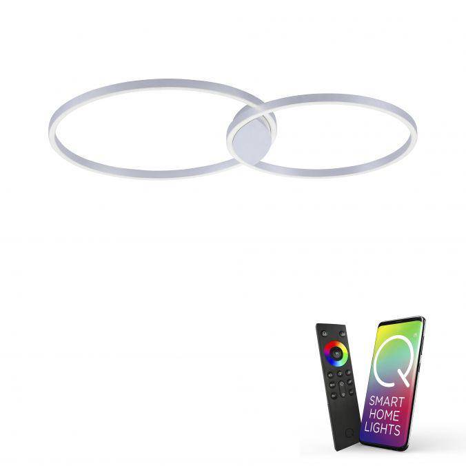 LED-Deckenleuchte Smart CCT-Farbtemperatursteuerung, 96,4x60cm