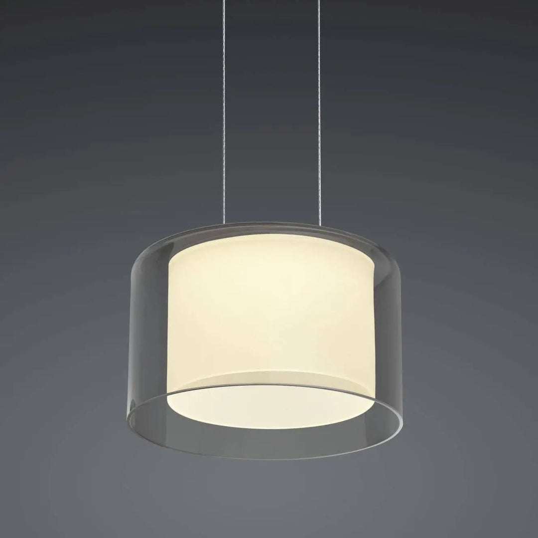 Suspension LED Grand Smoke 3 lampes, anthracite