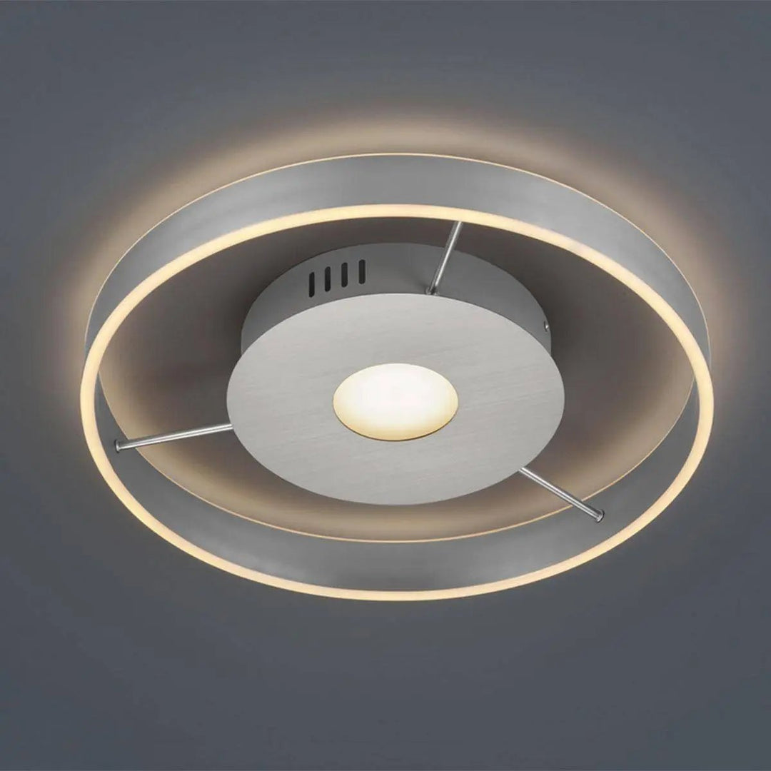 Plafonnier Logan, nickel