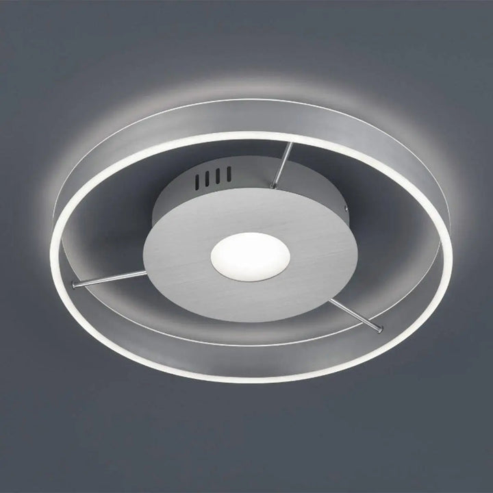 Plafonnier Logan, nickel