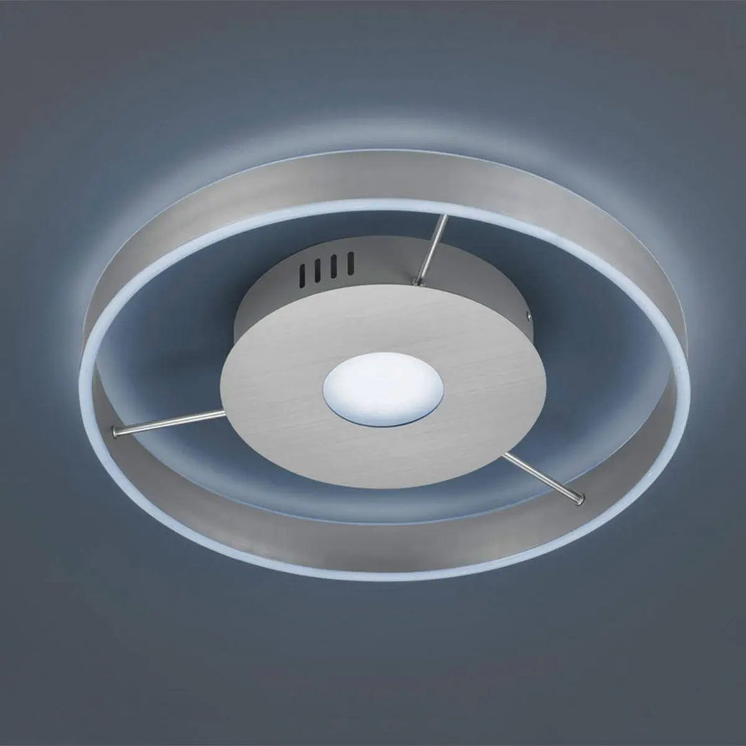 Plafonnier Logan, nickel