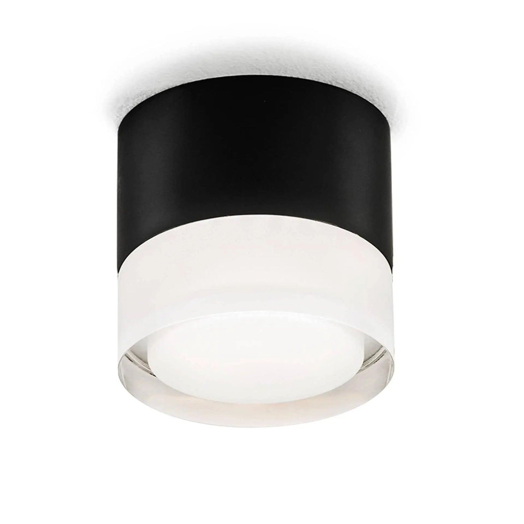 DLS Lighting, Aufbauleuchte Phönix On, Schwarz Detail, stilvolle Aufbauleuchte