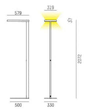 Molto Luce, Office-Stehleuchte Mia, Skizze, technische Lichtplanung